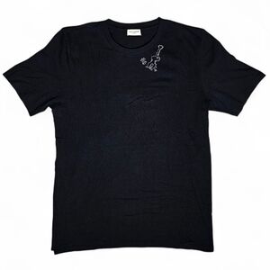 Saint Laurent | Guitar Motif T-Shirt | Unisex | Size Medium | Cotton
